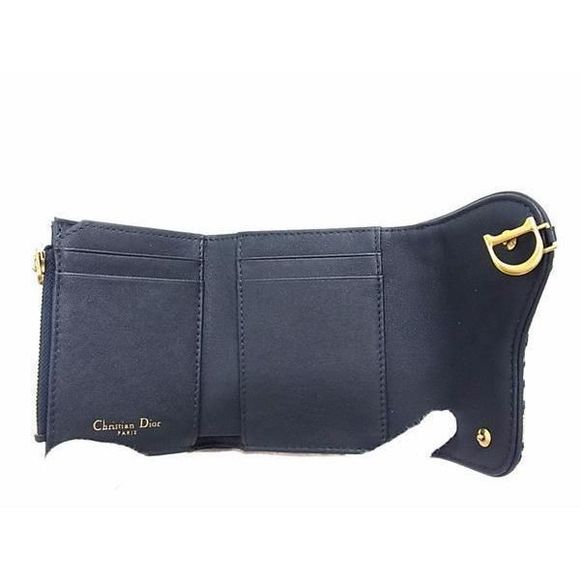 Christian Dior Trotter Saddle Tri-fWallet Blue - Picture 3 of 6